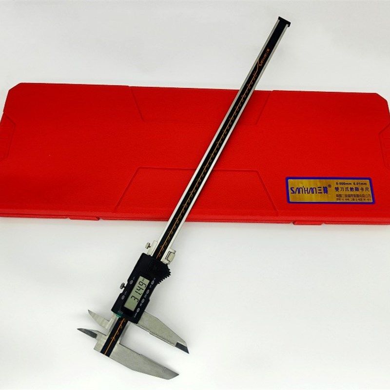 韩国三韩数显游标卡尺0-500 600 1000mm0.01高精度双向爪电子卡尺