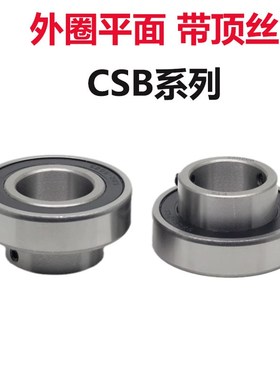 平面外圈外球面轴承带顶丝CSB 202 203 204 205 206 207 208 RS