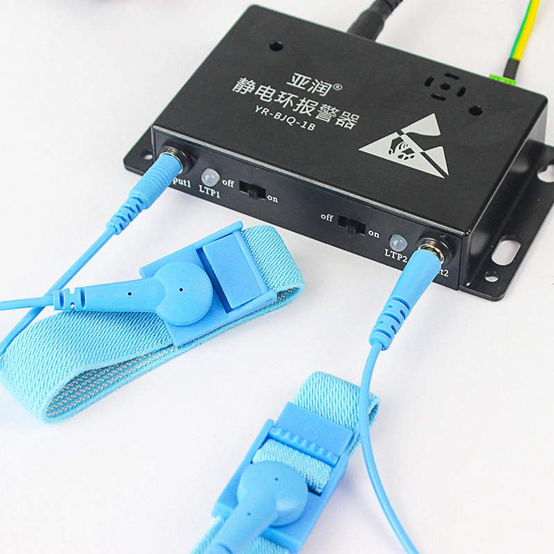静电环报警器防静电手环带单/双工位测试仪在线监测仪YR-BJQ-1B