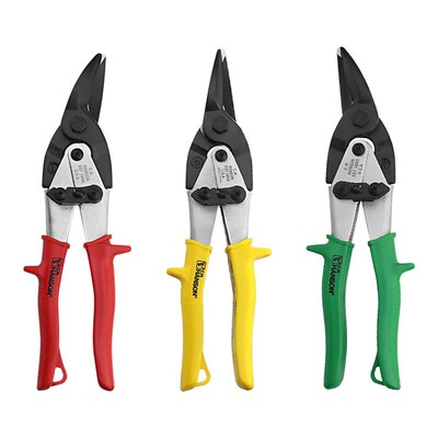 美国hanson汉森航空剪左右直剪进口铁皮剪不锈钢白铁剪刀原装进口