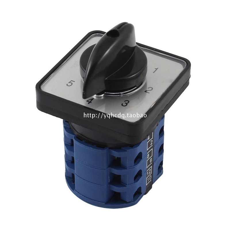 万能转换开关CA10 0-5档组合开关 档位开关 5档3节选择开关16A