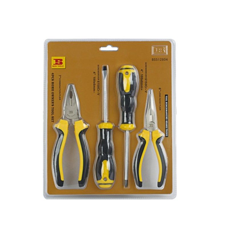 波斯工具 4件套家用套装工具螺丝刀尖嘴钳钢丝钳BS512804,厨房电器,商用制热电器配件,淘宝优惠券,粉丝福利购,淘宝优惠卷