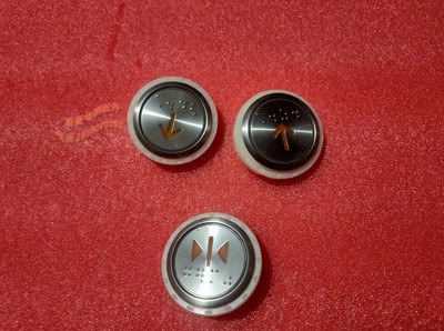 全新  永日电梯按钮 Y0905221B 橙光圆形盲文 箭头替代月牙型按钮