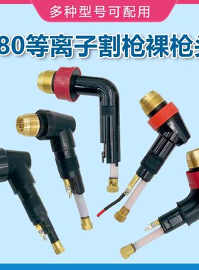 P80等离子割枪芯LGK100 120D等离子切割机配件电极割嘴80裸枪头子