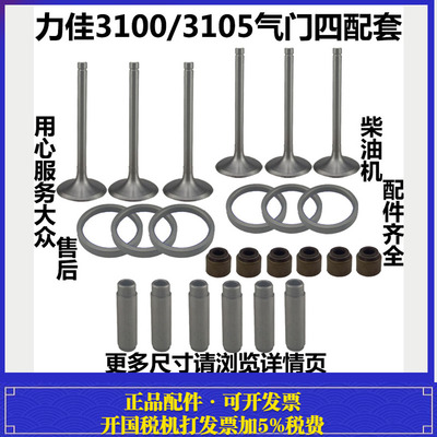 福建SL3105力佳3100龙溪柴油机气门四配套气门口导管拖拉机配件