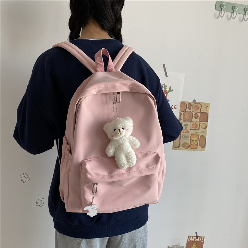 双肩包尼龙布2024新款中小学生背包韩版简Y约时尚书包