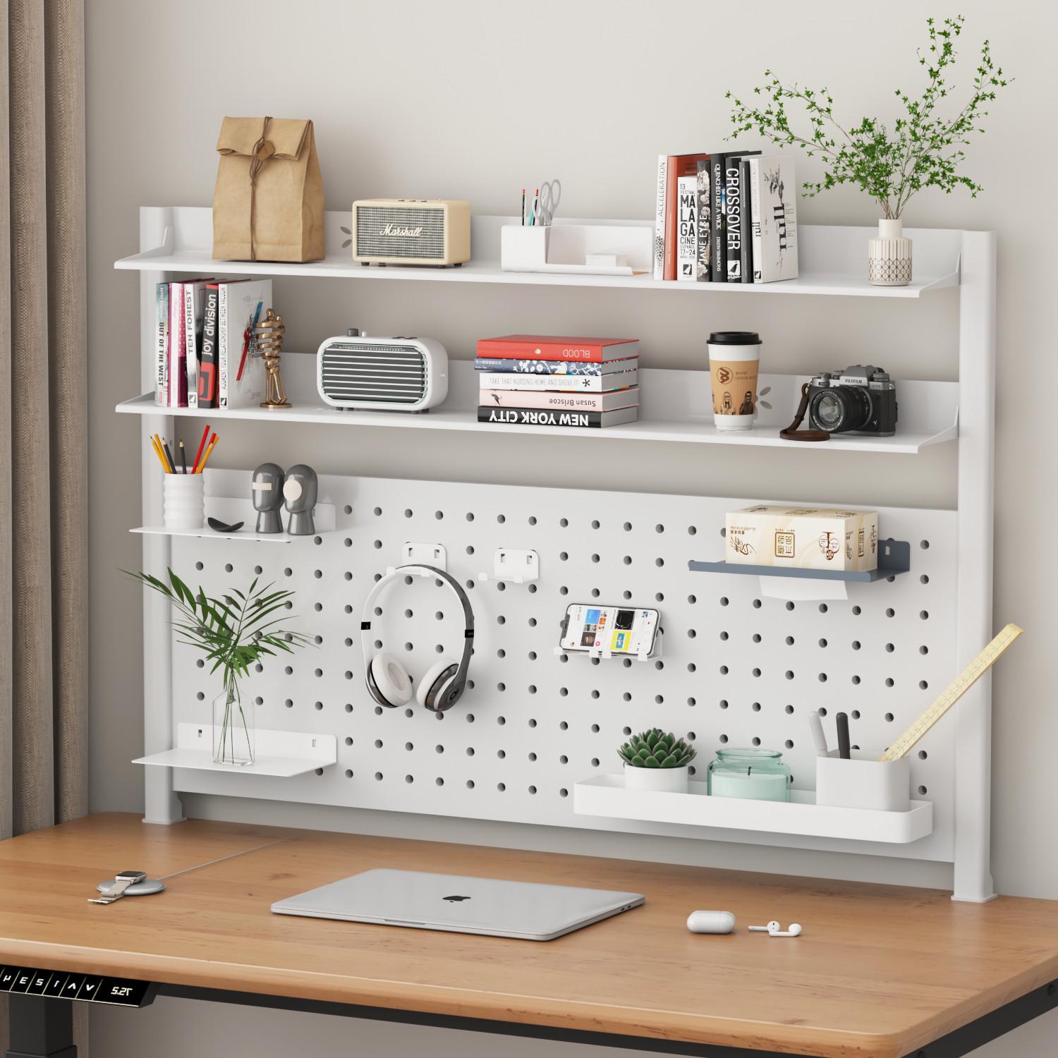 桌面小书架桌上置物架学生省空间家用多层儿童办公室收纳架洞洞板