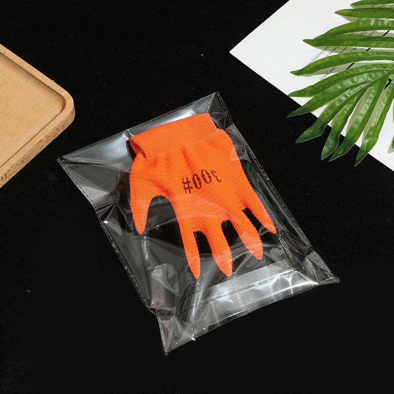 现货opp袋子 60*70(65+5)自粘袋不干胶印刷V自封口塑料透明
