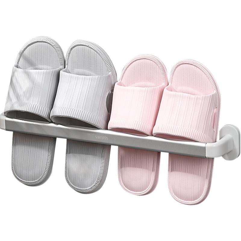 鞋子架免打孔沥水神器拖鞋卫生间壁D挂式置物架收纳墙壁厕所放浴
