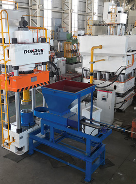 500吨活性炭棒模压成型机粉末成型4柱液压机500T石墨粉成型压机