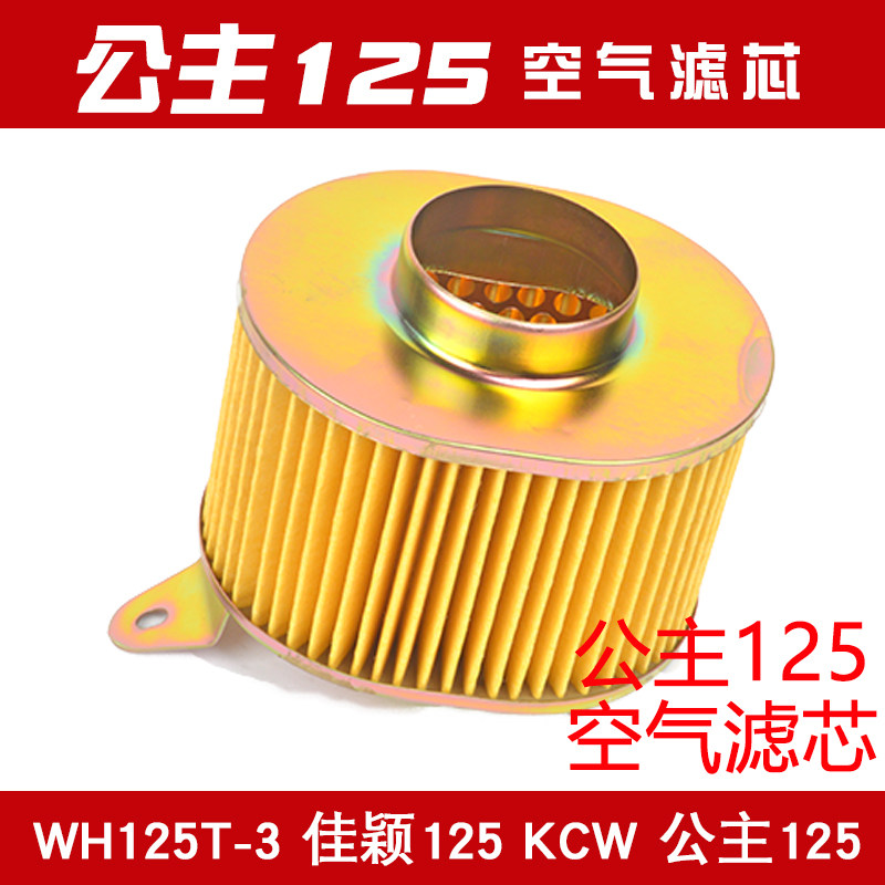 适用踏板摩托车WH125T-3-5E彩E影茜茜公主SDH125T-22A-2空气滤芯