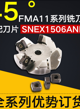 株洲刀盘FMA11-160-C40-SN15-10粗精刀盘45度面铣刀片铣刀盘