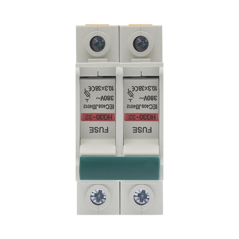 熔断器底座带熔芯HG30-32 RT18-32新型PVC铜件1P2P3P4P导轨保险丝