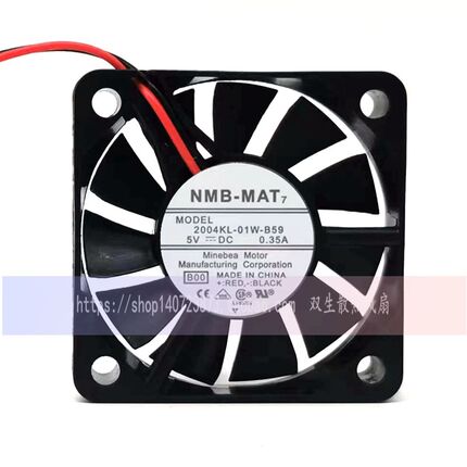 全新NMB 2004KL-01W-B59 5010风扇5V 0.35A超薄散热风扇大风量5cm