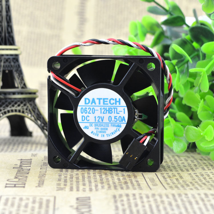 DATECH 0620-12HBTL-1 12V 0.50A 6CM6020温控服务器风扇CPU风扇