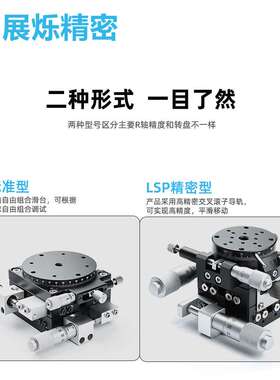 XYR三轴旋转位移平台 XYRPG LSP手动微调精密 微型滑台