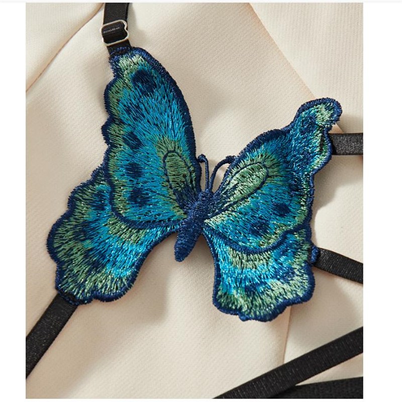 Sexy Lingerie Hollow out bra pajama setU性感内衣文胸睡衣套装