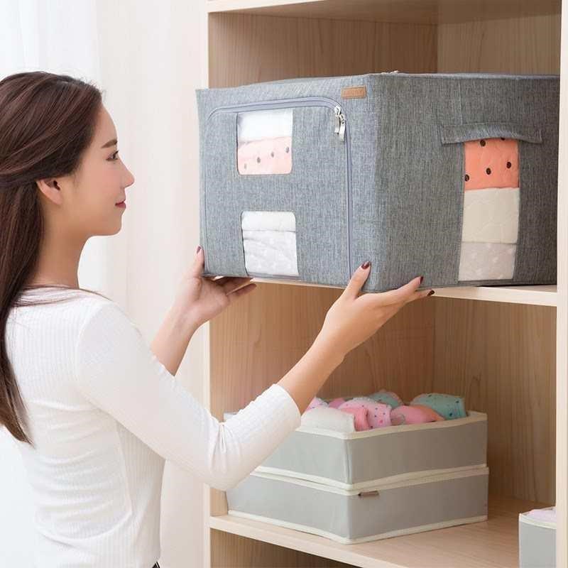 Bedroom storage box fabric folding storage boPx large quilt