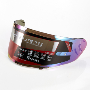 西班牙MT头盔镜片原装街霸毒刺雷神3碳纤维电镀彩色多色修补配件