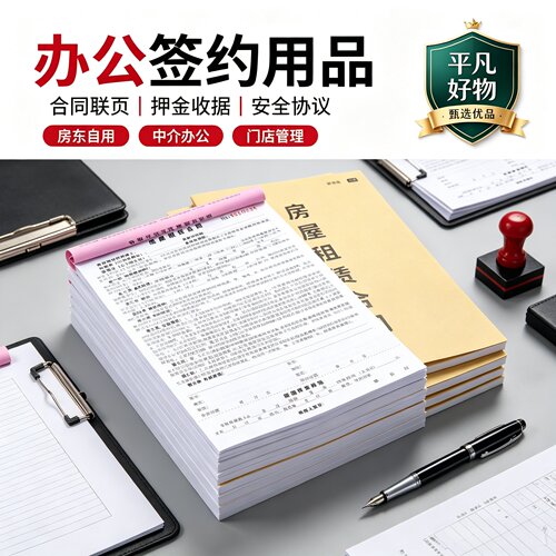 【房东推荐】房屋租赁合同租房合同范本租赁协议复写本JL