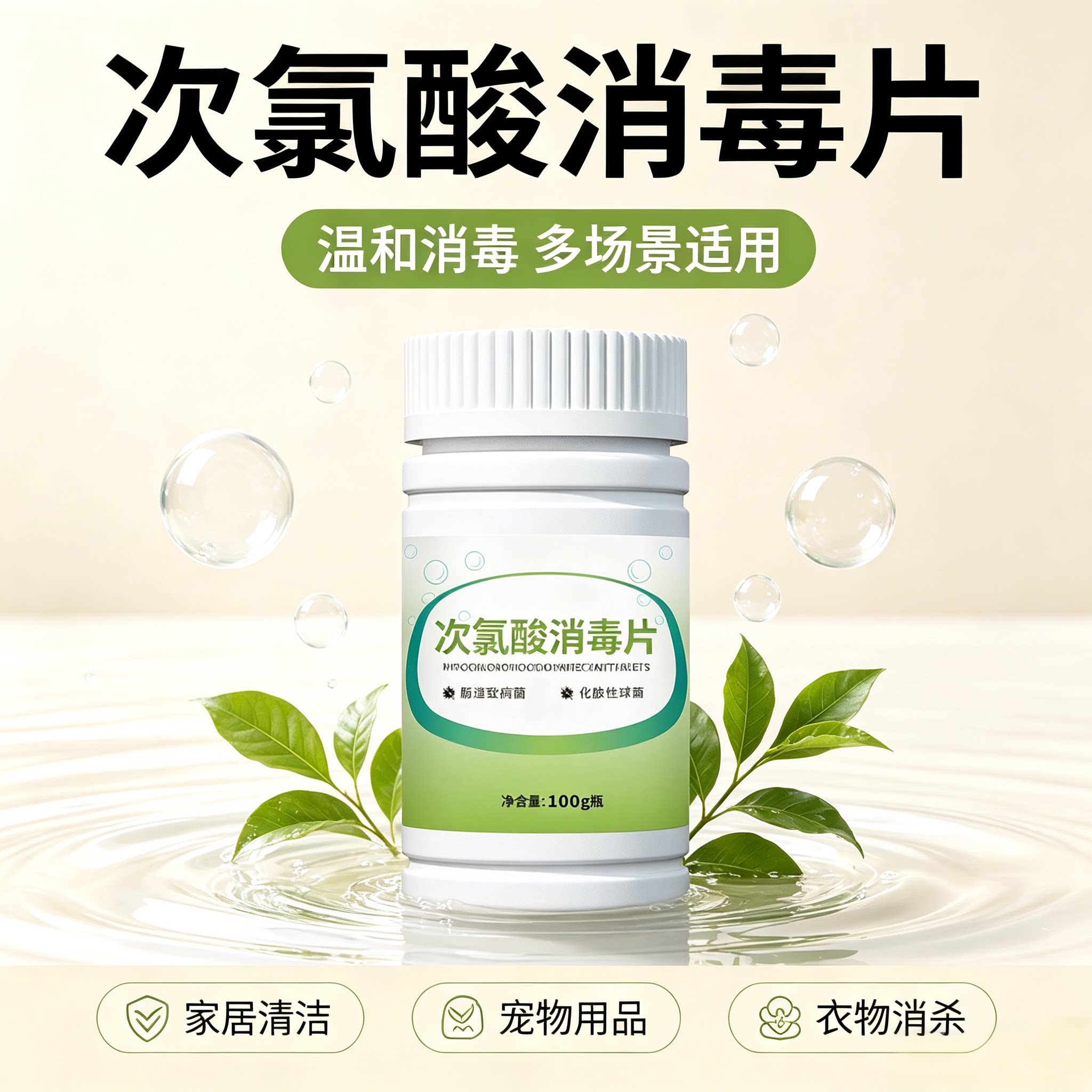 【爆款】次氯酸消毒片洗衣机衣物宿舍消毒猫咪狗狗杀菌yz