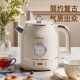 复古风烧水壶304不锈钢电热水壶 显温保温家用1.5L大容量烧水壶