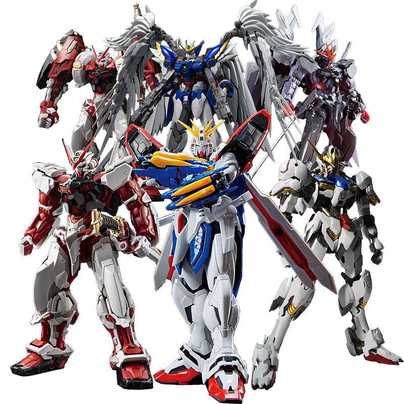 万代 HIRM 1/100 红异端高达强袭巴巴托斯神高达飞翼零式拼装模型