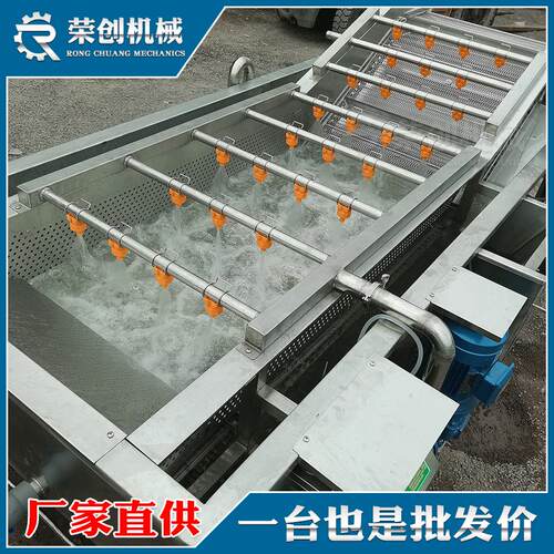 中草气泡清洗机 全自动藤三七绞股蓝压喷淋洗机热销新品