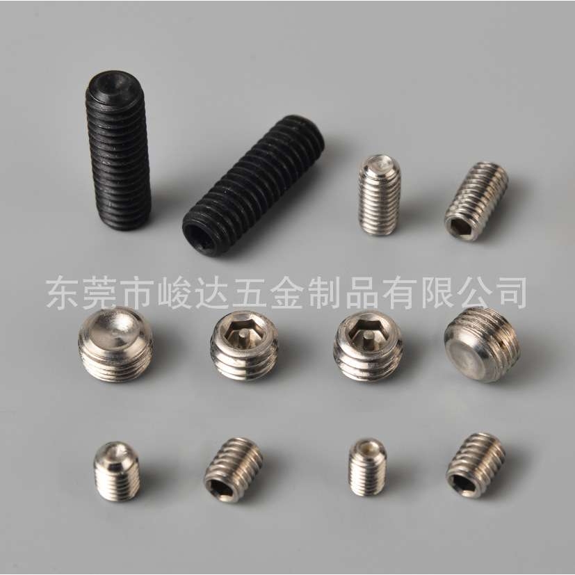机米螺丝凹端不锈钢M1.6-M12GB77紧定螺钉无头顶丝基米止付高强