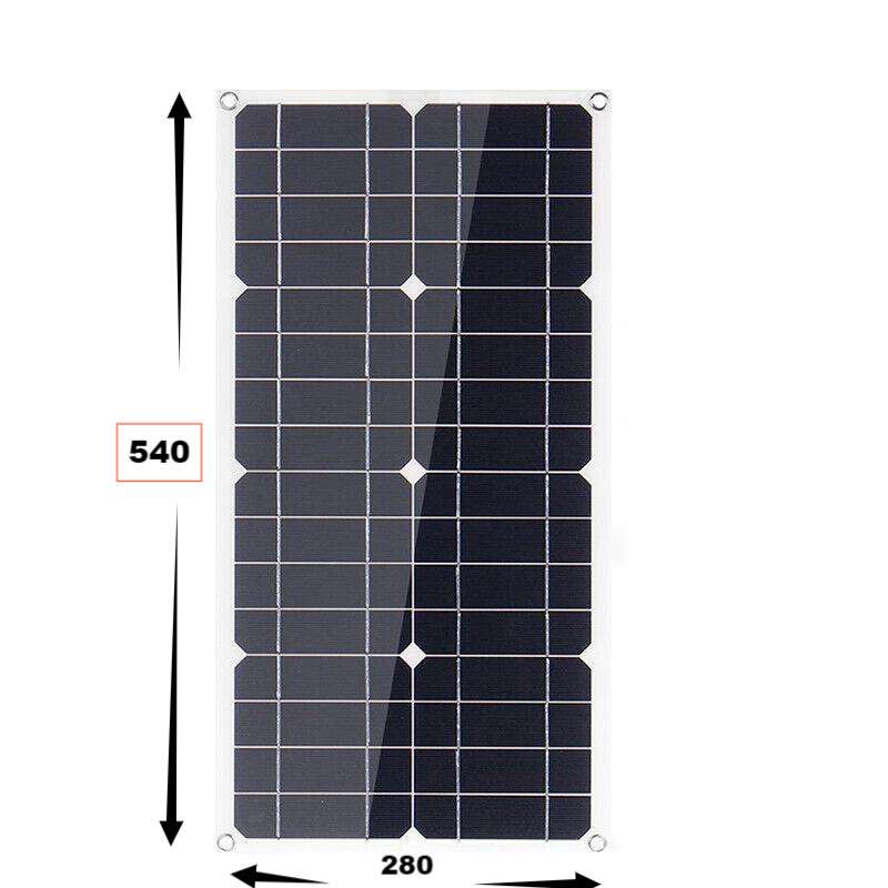 跨境热卖25w18v柔性太阳能板 太阳能光伏板户外便携充电露营车载
