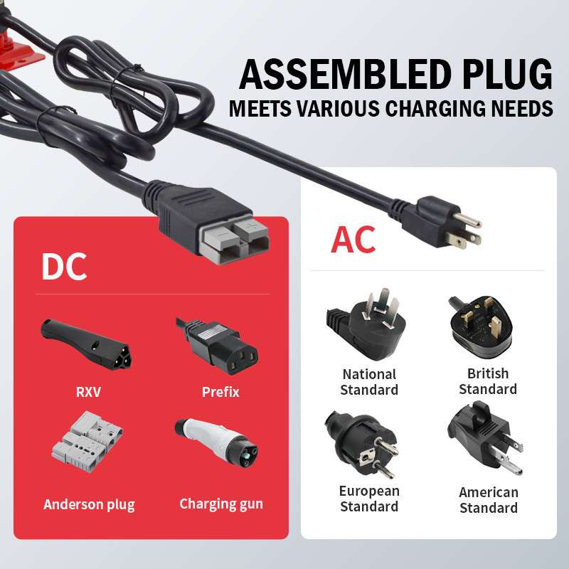 12V20A防水充电机24V30A电池充电器40A大功率充电机50A快充充电器