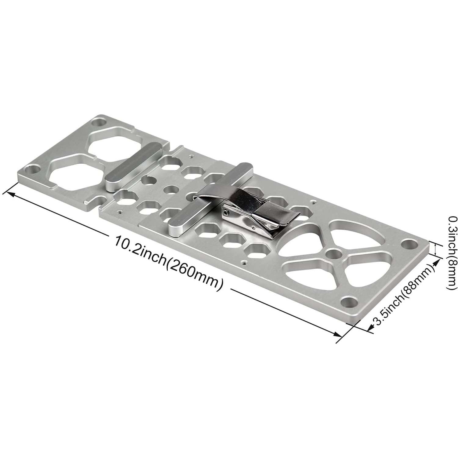 260MM长90度木工导轨电圆锯划轨雕刻机开板Guide Rail Clamp