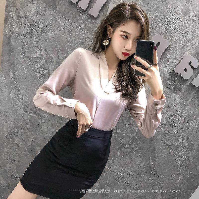 名媛夏季高端衬衫业套装女正装美容职师工作服气女质神范NYX试面