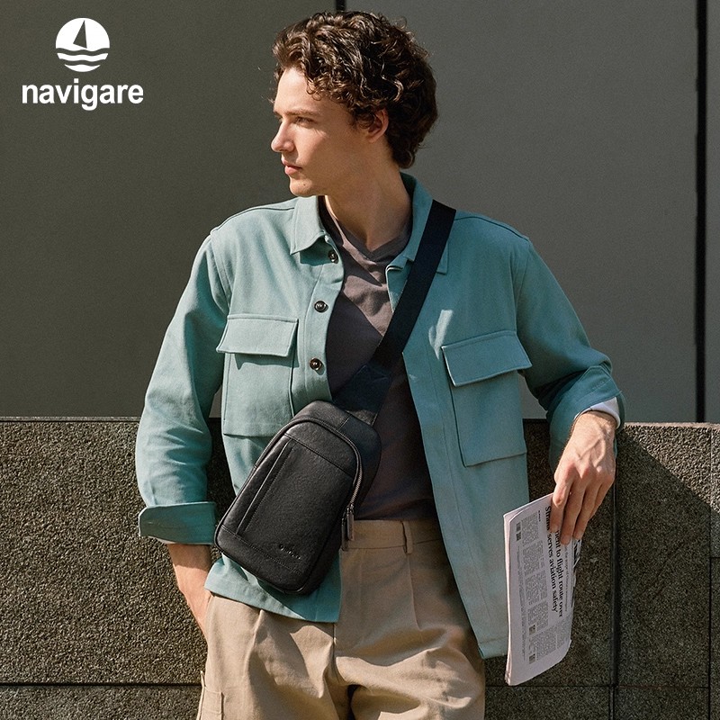 【头层牛皮】意大利男士包包胸包