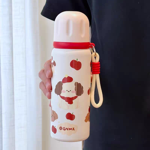 GNMK保温杯女生高颜值2025新款杯子学生上学专用水杯304不锈钢杯