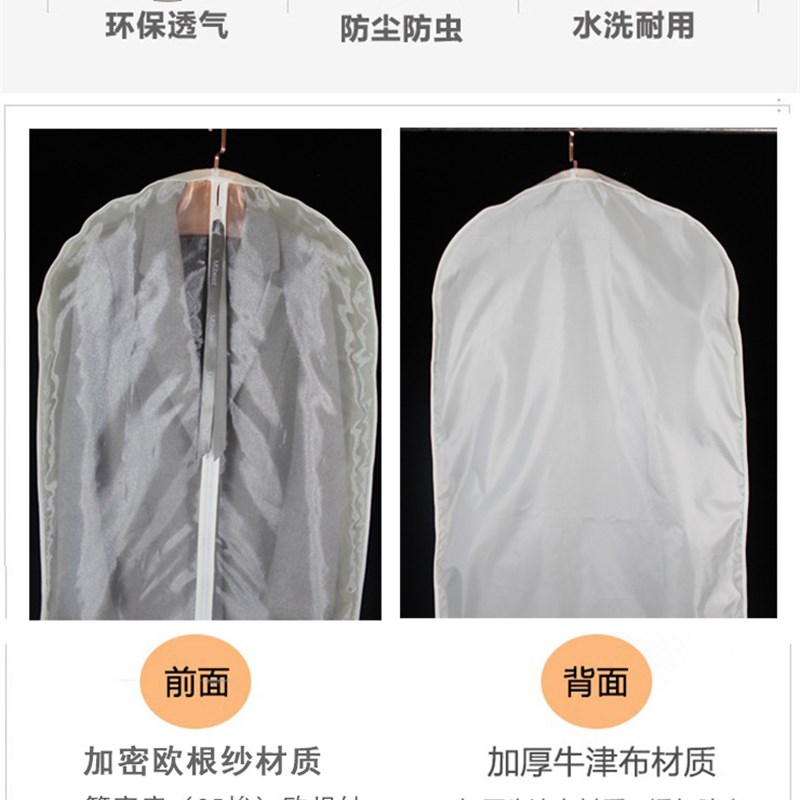 现货速发可批21新款皮草大衣防尘罩防虫透气衣橱挂衣袋子