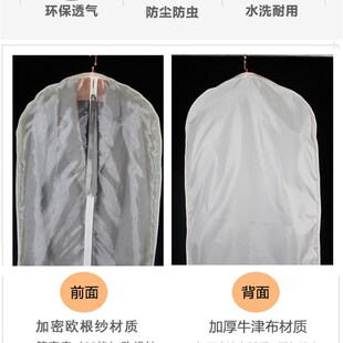 现货速发可批21新款皮草大衣防尘罩防虫透气衣橱挂衣袋子