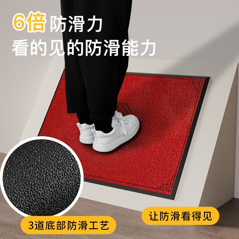 别墅入户门地垫家用进门地毯加厚新中式玄关室外高级门外门口脚垫