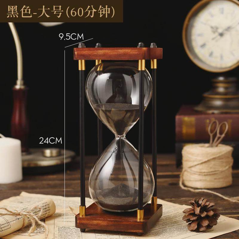 沙漏计时器30/60分钟儿童时间漏个性摆件书房客厅装饰品沙新款