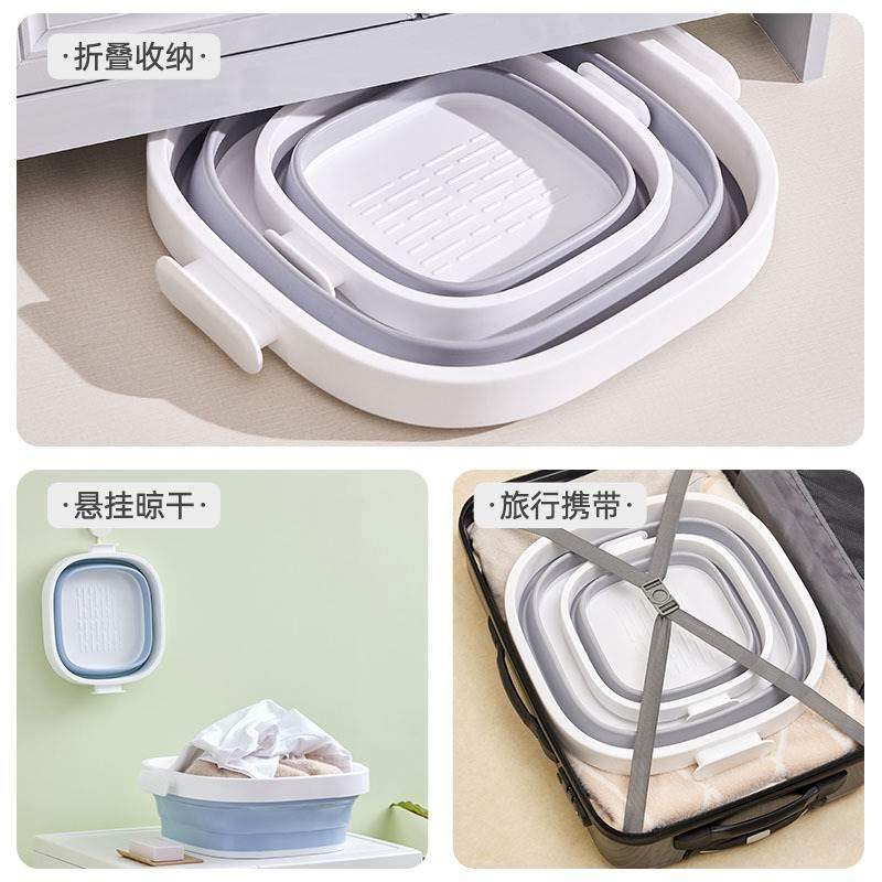 折叠盆便携式旅行盆户外水盆子泡脚洗衣盆洗脸盆洗脚水桶旅游用品