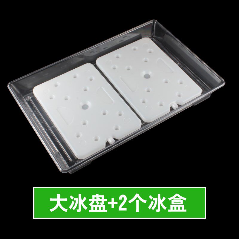 水果店大号冰盘塑料盘子长方形熟食托盘水果食品展示盘海鲜冰盘