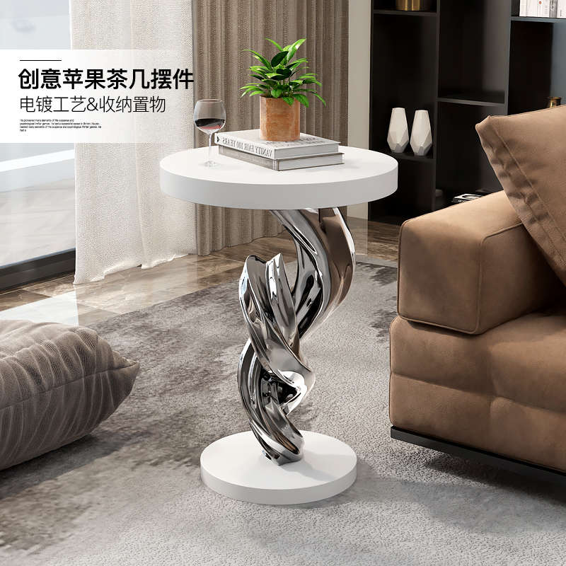 几现代抽象摆件雕塑装饰品礼物玄关工艺品电镀客厅茶几乔迁沙发边