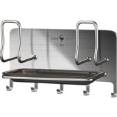 甄选三四钢 304不锈钢菜板放置架砧板厨房放菜板支架锅盖架免打孔