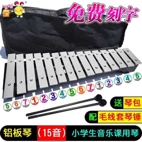 15音琴小学生铝板琴音乐教具30音木琴铁琴金属琴儿童玩.具打击乐
