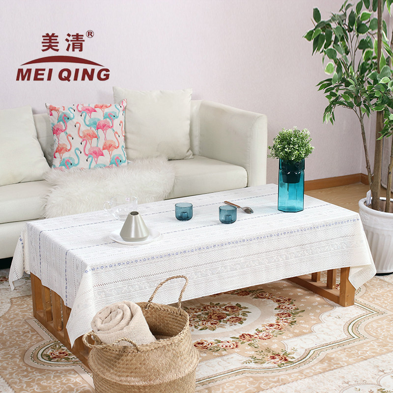 茶几布客厅网红h少女心茶几桌布ins蕾丝防尘罩茶几垫桌垫防水防烫