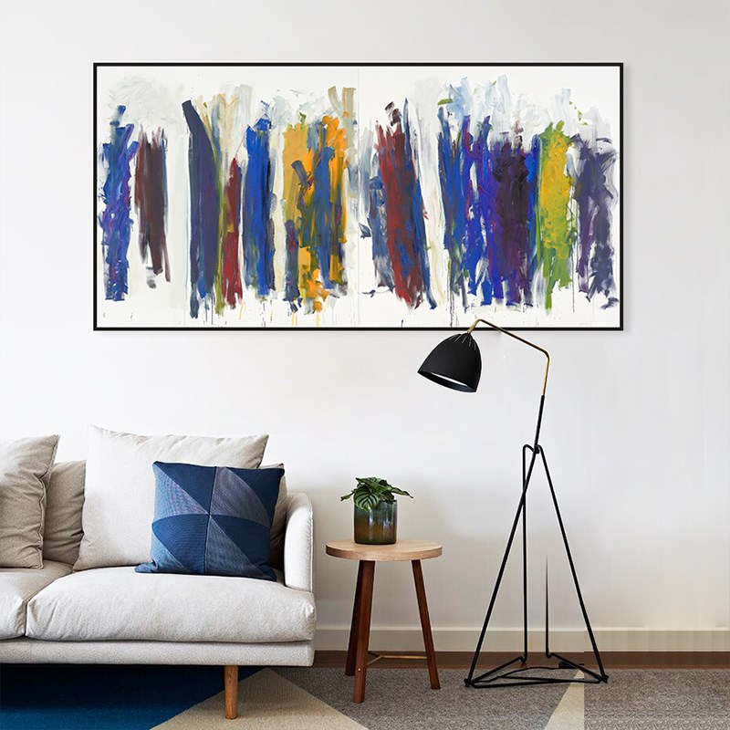 现代简约抽象线条艺术装饰画客厅B沙发背景墙挂画卧室床头横幅壁