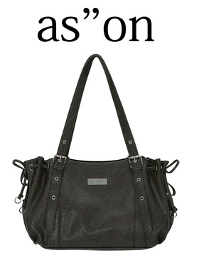ASON官方旗舰店小众单肩斜挎包PU长肩带复古简约大容量托特包女包