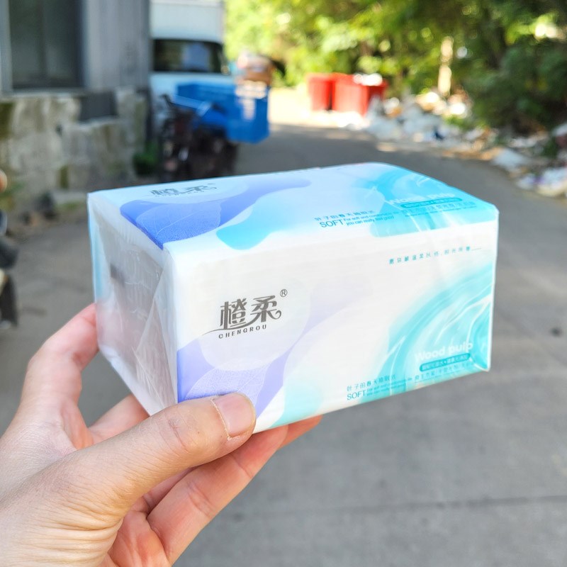 430张原木抽纸家用大包纸w巾家庭实惠装面巾纸抽式卫生纸加厚整箱