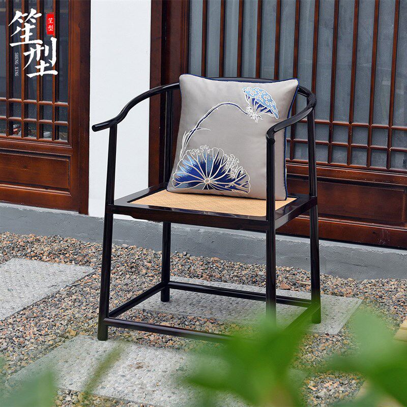中国风绣花抱枕新中式红木沙发靠垫靠枕客厅古典实木椅子靠包定制