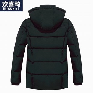 反季中老年羽绒服男士短款冬季爸爸装中年人40-50-6U0岁加厚大码7